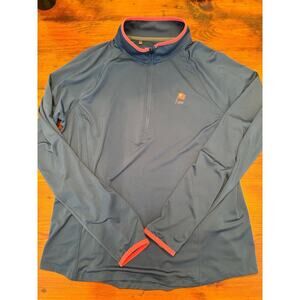 Under Armour women’s navy blue 1/4 performance golf pull over size large NWOT